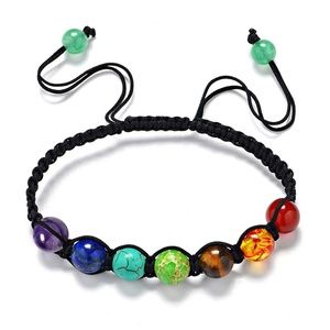 New 7 Color Chakra Natural Stone Bracelet